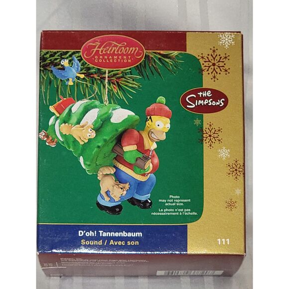 The SIMPSONs D'oh! Tannenbaum Heirloom Ornament Collection Homer Christmas Tree - Picture 1 of 4